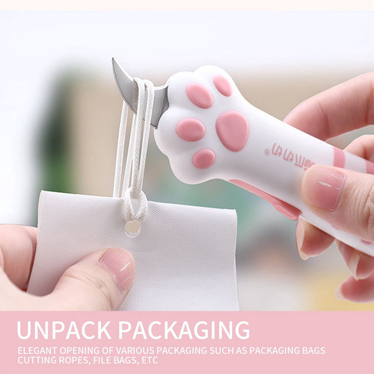 Retractable Cat Paw Utility Knife, Slim Box Cutter for Desk and Office - Image 6