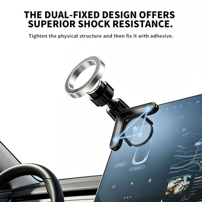 Magnetic Phone Mount for Center Touchscreen Displays, Black and Silver - Image 6