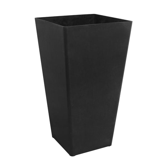 24-Inch Slate Grey Recycled Planter, Indoor and Outdoor, Set of 2