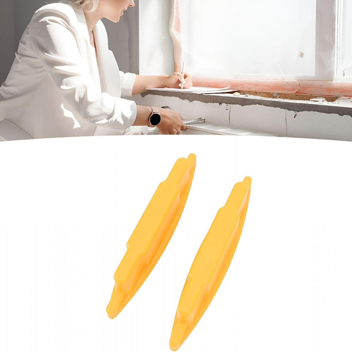 Magnetic Stud Finders, Battery-Free Screw and Nail Detectors for Drywall, Yellow, 2-Pack - Image 5