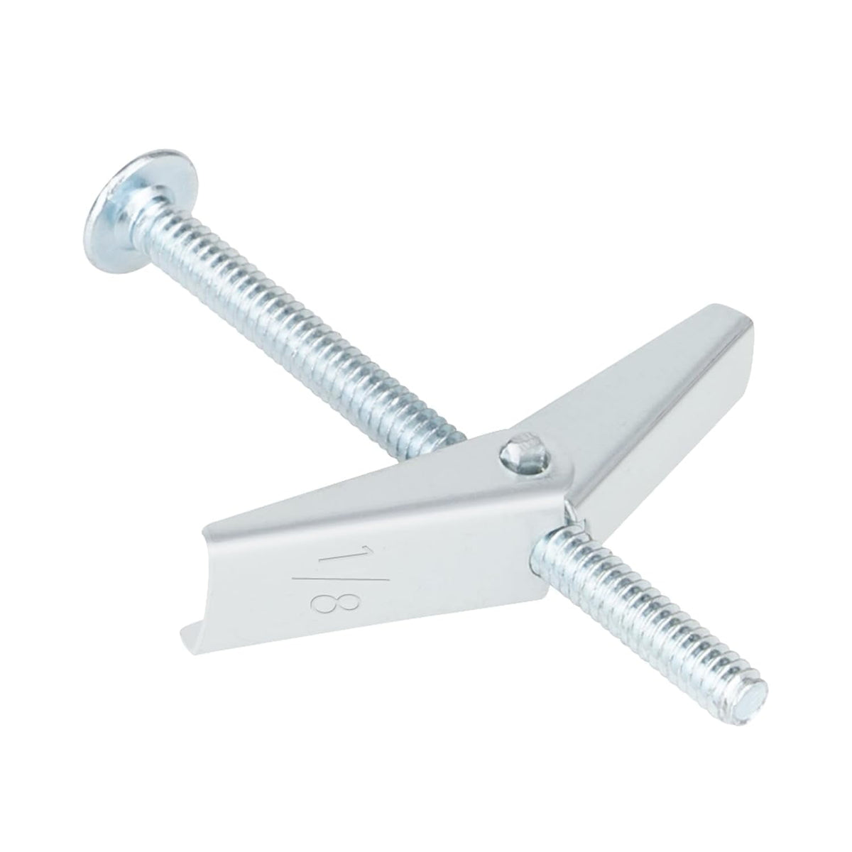 Toggle Bolt Drywall Anchors, 1/8 in Metal Butterfly Anchors, 50 Pieces