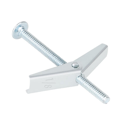 Toggle Bolt Drywall Anchors, 1/8 in Metal Butterfly Anchors, 50 Pieces