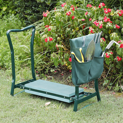 Folding Garden Kneeler and Seat with Foam Pad and Tool Pouch - Image 2