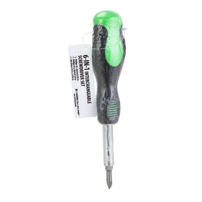 6-in-1 Interchangeable Screwdriver with Phillips, Slotted and Nut Driver Bits - Image 5
