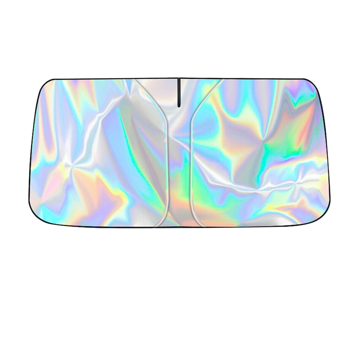 Foldable Reflective Windshield Sunshade, 55 x 27.5 in, with Storage Pouch