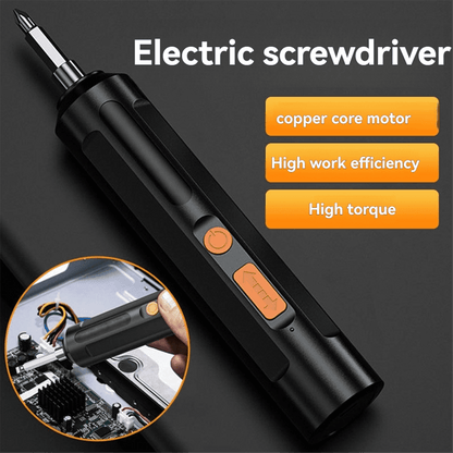 USB Rechargeable Cordless Mini Electric Screwdriver with Bit and Cable - Image 3