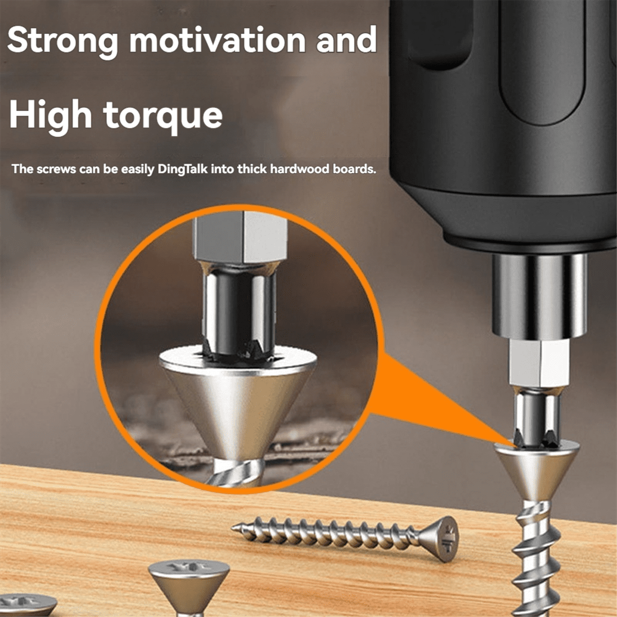 USB Rechargeable Cordless Mini Electric Screwdriver with Bit and Cable - Image 4