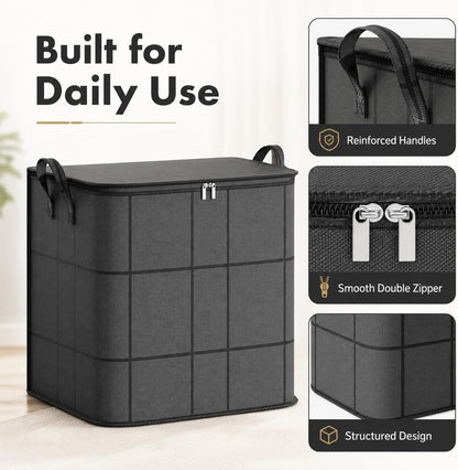 Extra-Large Foldable Storage Bags with Reinforced Handles for Bedding and Moving - Image 4