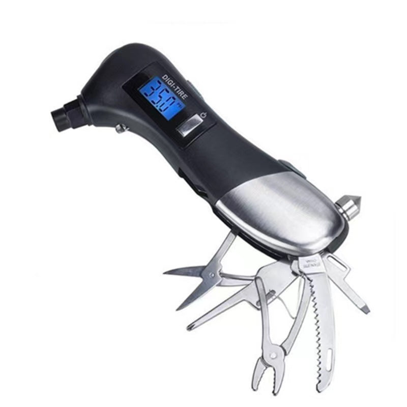 Digital Tire Pressure Gauge 9-in-1 Car Emergency Multi-Tool with Flashlight - Image 6