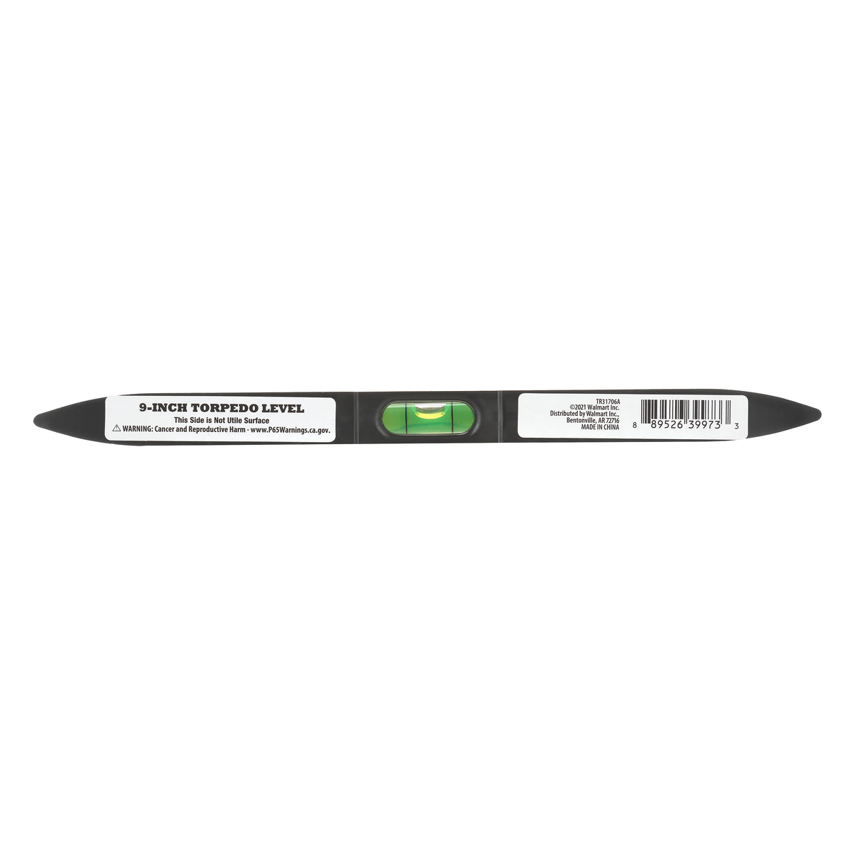 9-Inch Magnetic Torpedo Level with 3 Vials, Non-Marring Plastic - Image 3