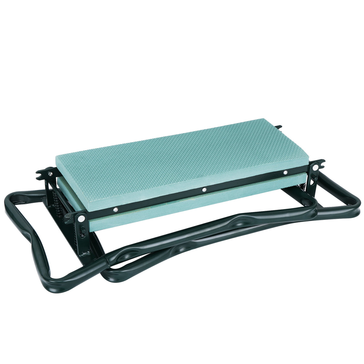 Folding Garden Kneeler and Seat with Foam Pad and Tool Pouch