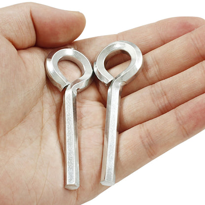 Hex Dogging Keys with Full Loop, 7/32 in Steel Push-Bar Exit Device Keys, 10-Pack - Image 4