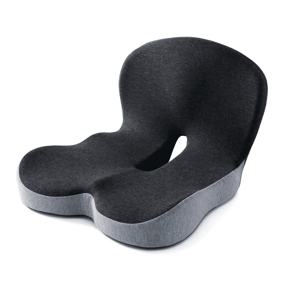 Memory Foam Seat Cushion for Car and Office Chair, Breathable L-Shaped Tailbone Support