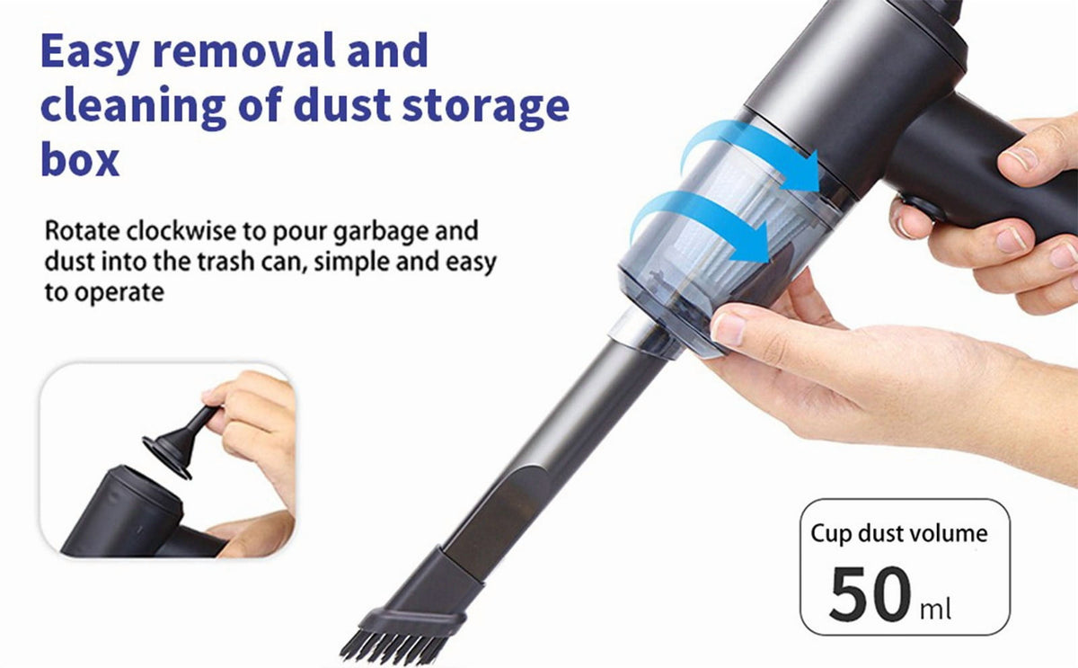Cordless Handheld Car Vacuum with Blower Function and Attachments - Image 6