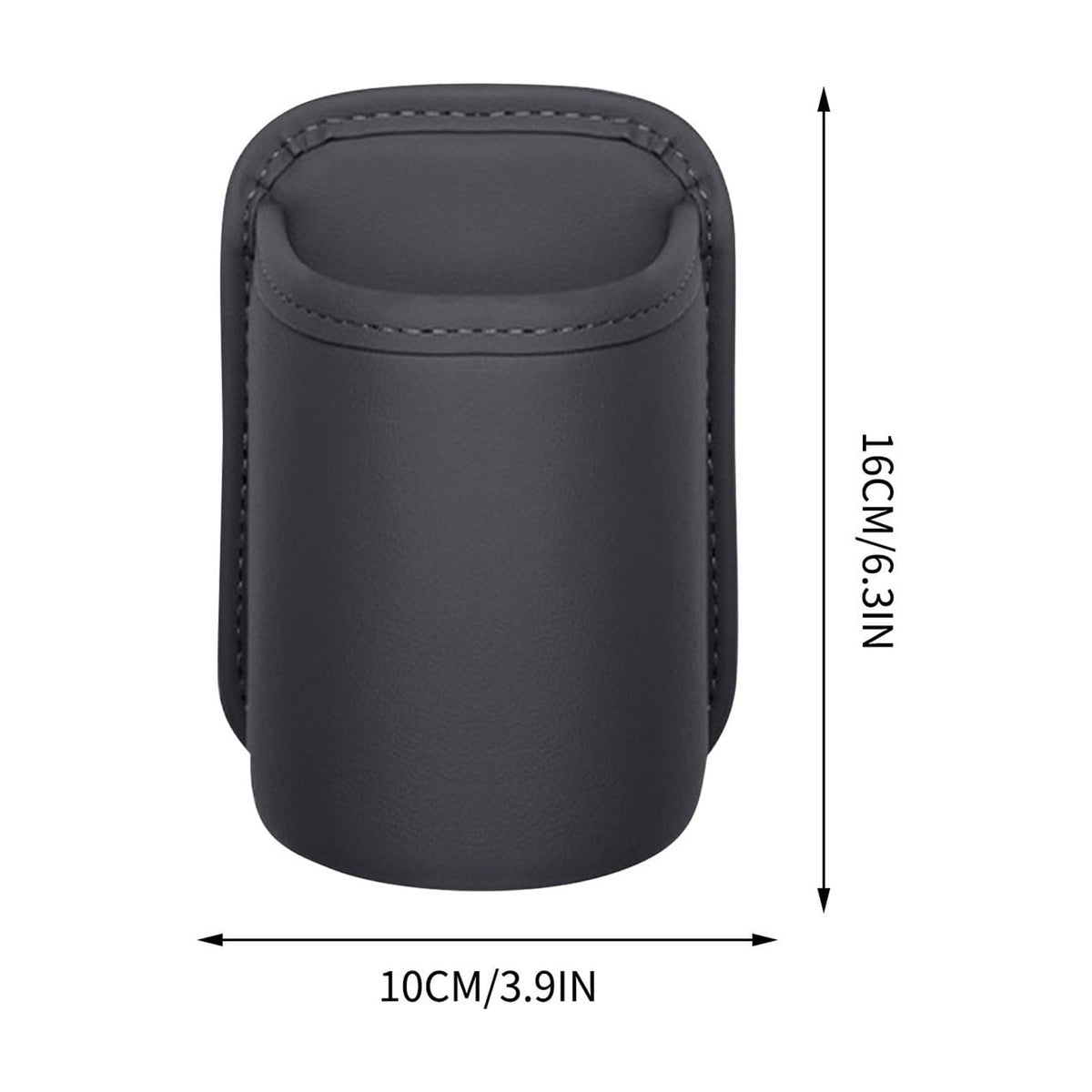 Clip-On Car Door Cup Holder, Faux Leather Bottle and Drink Organizer, 16 x 10 cm - Image 3