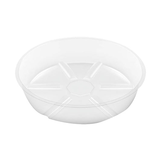 Clear Round Plastic Plant Saucer, 10-Inch Drip Tray for Indoor and Outdoor Pots