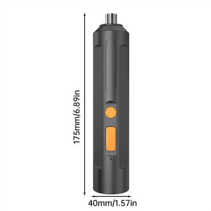 USB Rechargeable Cordless Mini Electric Screwdriver with Bit and Cable - Image 2