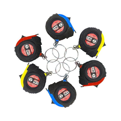 Mini Retractable Tape Measure, 2 m Keyring Pocket Tape with Lock and Swivel Hook - Image 5