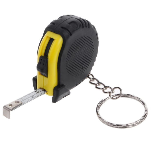 Mini Retractable Tape Measure, 2 m Keyring Pocket Tape with Lock and Swivel Hook