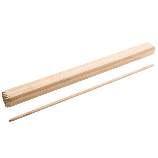 Fir Wood Garden Stakes, 48 x 0.5 x 0.69 in, Pointed, Pack of 25