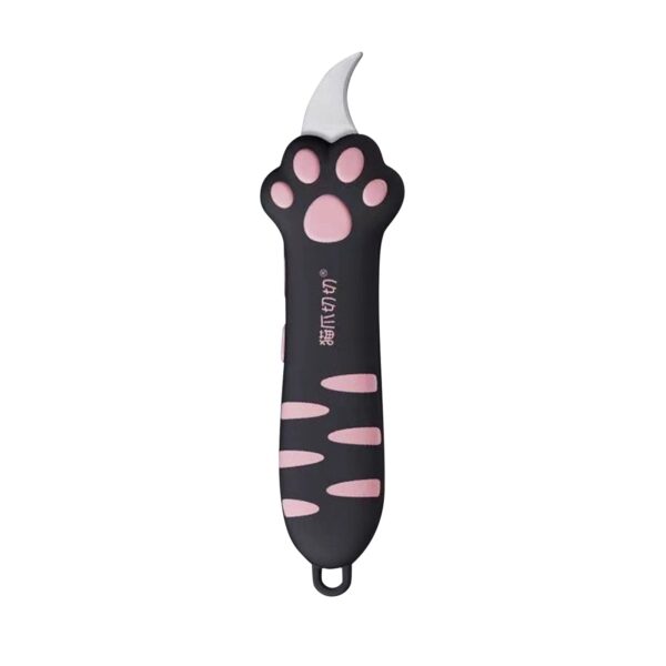 Retractable Cat Paw Utility Knife, Slim Box Cutter for Desk and Office