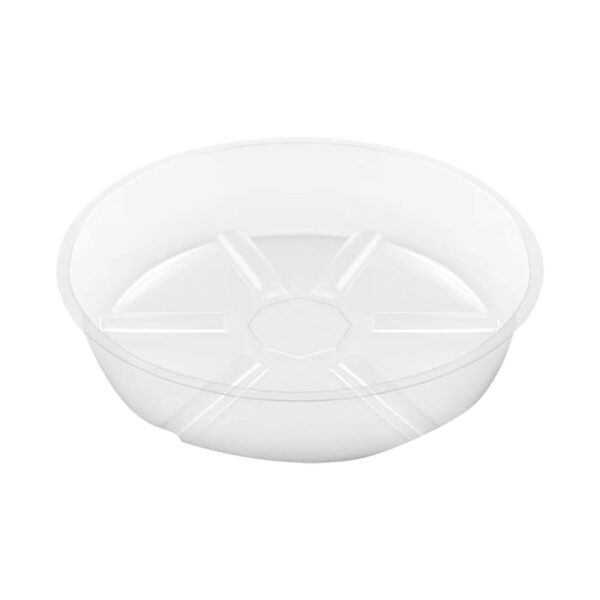 Clear Round Plastic Plant Saucer, 10-Inch Drip Tray for Indoor and Outdoor Pots